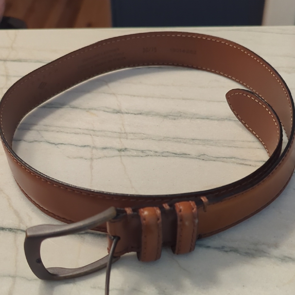 Men's Small Joseph Abboud‎ Brown Leather Belt